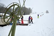 Der Skilift Nollen im thurgauischen Wuppenau.