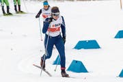 Die Engelbergin Laura Bütler, hier beim Swiss-Cup-Sprint in Ulrichen, will sich nach der verletzungsbedingten Pause wieder langsam an ihr Leistungsniveau herantasten. (Bild: Urs Steger (Ulrichen, 1. Dezember 2018)