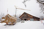 Auch der Kuhstall im Früebüel wird saniert und erweitert. (Bild: Maria Schmid (Walchwil, 7. Januar 2019))