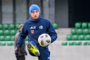Mittelfeldspieler Valeriane Gvilia im Training mit dem FC Luzern in Kriens. (Bild: Martin Meienberger/Freshfocus (4. Januar 2019))