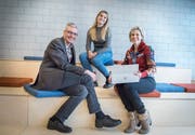 Andreas Schweizer, Kaira Erni und Chantal Roth. (Bild: Andreas Stalder)