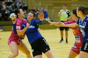 Sibylle Scherer vom LK Zug am Ball. (Bild: Stefan Kaiser (Zug, 9. Januar 2019))