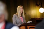 SVP-Kantonsrätin Petra Kuhn aus Weinfelden setzt sich für eine Redezeitbeschränkung im Grossen Rat ein. (Bild: Donato Caspari)