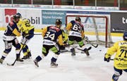 Angriff ist die beste Verteidigung, sollte die Devise des SCR gegen Arosa sein. (Bild: Karin Manser)