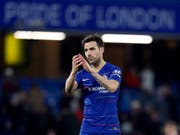 Cesc Fabregas verabschiedet sich im FA-Cup gegen Notthingham Forest von den Chelsea-Fans. (Bild: KEYSTONE/AP/ALASTAIR GRANT)