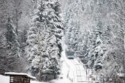 Die Zugerbergbahn konnte dank den Räumungsarbeiten von den Gästen genutzt werden. Bild: Maria Schmid (11. Januar 2019)