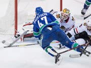 Sven Bärtschi schoss in 16 Spielen in dieser NHL-Saison 6 Tore (Bild: KEYSTONE/AP The Canadian Press/DARRYL DYCK)