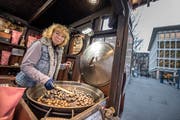 Ursula Gabriel muss den Standplatz an der Pilatusstrasse verlassen. (Bild: Pius Amrein (Luzern, 11. Januar 2019)).