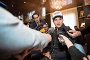 Lässt sich nicht aus der Ruhe bringen: Loïc Meillard. (Bild: Jean-Christophe Bott/Keystone (Adelboden, 11. Januar 2019))