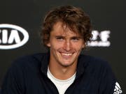 Zufriedener Alexander Zverev: Der Masters-Champion glaubt, für das Australian Open bereit zu sein (Bild: KEYSTONE/AP/MARK SCHIEFELBEIN)