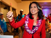 Will bei der US-Präsidentschaftswahl 2020 gegen Amtsinhaber Donald Trump antreten: die demokratische Abgeordnete Tulsi Gabbard aus Hawaii. (Bild: KEYSTONE/FR132414 AP/MARCO GARCIA)