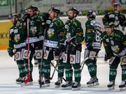 Enttäuschte Gesichter bei Swiss-League-Leader Olten nach der 3:6-Niederlage in Winterthur (Bild: KEYSTONE/GEORGIOS KEFALAS)