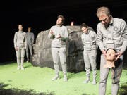 Das Theater Marie hat das Stück «Alles wahr» von Daniel Di Falco am 11. Januar 2019 in der Tuchlaube in Aarau uraufgeführt. (Bild: Andreas Zimmermann)
