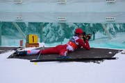 Der Sarner Leander Kiser kann seinen Titel von letztem Jahr erfolgreich verteidigen.Bilder: Lars Kiser (Glaubenberg, 12. Januar 2019)