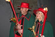 Das neue Chriesipaar Walter und Marianne Grollimund. (Bild: Sepp Odermatt (Kehrsiten, 12. Januar 2019))