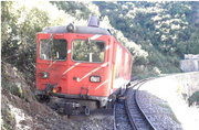 Die entgleiste Lokomotive. Bild: Sust