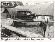 Die Murgkanalbrücke auf dem Bleicheareal. (Bild: PD)