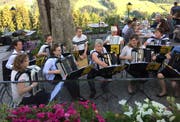 Der Handharmonika-Club im Restaurant Waldegg in Teufen. (Bild: PD)