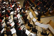 Volle Konzentration beim evangelischen Kirchenchor Sulgen-Kradolf. (Bild: Monika Wick)