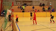Tor für den FC Gams! Das im gelb-schwarzen Trikot spielende Team überzeugte im ersten Turnier der Junioren E2. Nur das Team Chur 97 war besser, die Bündner bezwangen die Werdenberger sowohl in der Gruppenphase als auch im Final mit 3:1. (Bild: Robert Kucera)