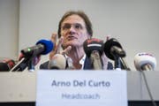 Arno Del Curto bei seiner Präsentation in Zürich. (Bild: Ennio Leanza/KEY)