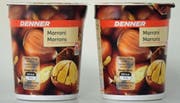 Vorsicht beim Konsum von Marroni-Joghurts von Denner – es könnten sich Glassplitter in den Bechern befinden.