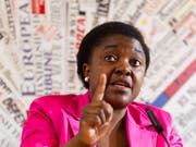 Calderolis «Orang-Utan»: die damalige italienische Integrationsministerin Cécile Kyenge (Aufnahme vom Juni 2013). (Bild: KEYSTONE/AP/Domenico Stinellis)