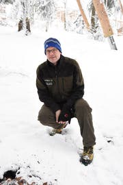 Christof Gantner, Regionalförster der Waldregion Toggenburg 5, auf dem winterlichen Rundgang. (Bild: Urs M. Hemm)