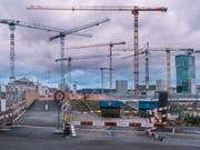 Starker Zinsrückgang bei Schweizer Hypotheken seit Mitte Oktober. (Bild: KEYSTONE/CHRISTIAN BEUTLER)