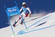 Andrea Ellenberger meisterte die Strecke in Kronplatz sehr gut. (AP Photo/Marco Trovati)
