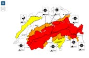 Die Lawinensituation in der Schweiz (Stand, 15. Januar, 8 Uhr). Bild: SLF