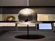 So präsentierte das Landesmuseum «Zwinglis Helm» – bis vor Kurzem jedenfalls. (Bild: Landesmuseum Zürich)