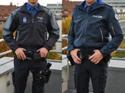 Links die alte, rechts die neue Jacke der St.Galler Stadtpolizisten. (Bild: Stapo SG)