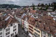 Blick vom Luzerner Rathausturm auf die Altstadt. (Bild: Pius Amrein, 14. September 2018)