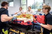 Gehört nun zur Hälfte der Rega: Simulationsraum des Instituts für Rettungsmedizin in Nottwil. (Bild: Pius Amrein, 4. September 2018)