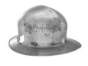 Der Eisenhelm in der Sammlung des Schweizerischen Nationalmuseums soll das Haupt des sterbenden Ulrich Zwingli (1484-1531) geschützt haben. Belege für die tatsächliche Herkunft dieser Trophäe gibt es aber nicht. (Bild: Schweizerisches Nationalmuseum)