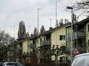 Ein Teil der 13 Häuser, die an Aabach- und Hertistrasse weichen sollen. (Bild: Stefan Kaiser (Zug, 14. Januar 2019))