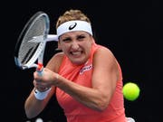 Eine brillante Leistung: Timea Bacsinszky deklassierte die Nummer 10 des Turniers (Bild: KEYSTONE/AP/ANDY BROWNBILL)