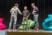 FCSG-Präsident Matthias Hüppi gehörte der Jury des Debattier-Wettbewerbs an. (Bild: Hanspeter Schiess)