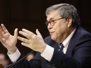 William Barr spricht am Dienstag vor dem Justizausschuss des Senats in Washington. (Bild: Keystone/EPA/MICHAEL REYNOLDS)