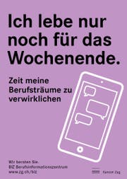 Ein Motiv der neuen Plakatwelle des BIZ. (Bild: PD)
