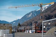 In Gebiet Schürmatt entstehen rund 80 Wohnungen. (Bild: Corinne Glanzmann (Stansstad, 16. Januar 2019))