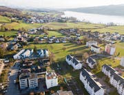 Die Ränder des Dorf Hitzkich aus der Luft (Bild: Boris Bürgisser)