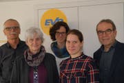 Informierten über das EVP-Jahresmotto: Urs-Peter Beerli, Doris Günter, Nina Beerli, Pascale Leuch und Wolfgang Ackerknecht. (Bild: Kurt Peter)