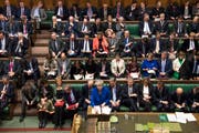 Die britische Premierminister Theresa May während der Parlamentsdebatte vom Mittwoch. (Bild: Mark Duffy, AP (London, 16. Januar 2019))