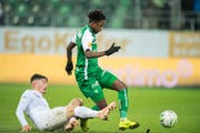 Majeed Ashimeru beim Spiel gegen den FC Zürich im Oktober 2018. (Bild: Urs Bucher)
