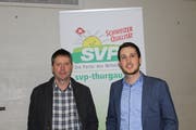 Die Kontrahenten: SVP-Kantonsrat Daniel Vetterli und Simon Vogel, Präsident der Jungen Grünen Thurgau. (Bild: Manuela Olgiati)