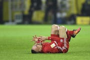 Frank Ribéry sieht den siebten Titel in Serie seiner Bayern in Gefahr. (Bild: Freshfocus)