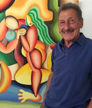 Maler Walter Kaufmanns Bilder sind von intensiven Form- und Farbkombinationen geprägt. (Bild: PD)