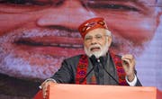 Der indische Premierminister Narendra Modi. Bild: Sanjay Baid/EPA (Dharamsala, 27. Dezember 2018)